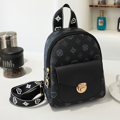 Fashionable Trendy Backpack, Daily Commuting Essential Lightweight Backpack, Mobile Phone Leisure Bag, Camera Leisure Bag Good Vibrations