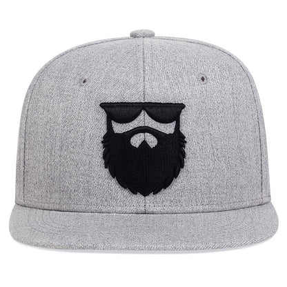 Ideal Choice for Gifts Men's Casual Embroidered Beard Baseball Cap Good Vibrations