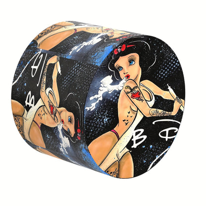 1Pc Cartoon-Themed 4-Layer Zinc Alloy Spice Grinder, 50Mm - Perfect For Kitchen & Gifts Good Vibrations