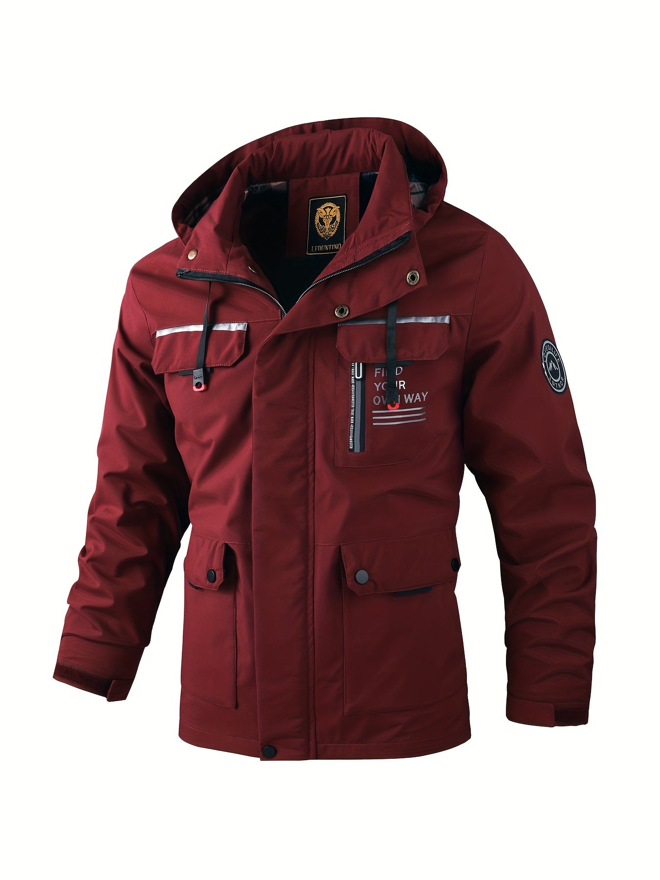 New Men's Fashion Casual Windbreaker Jacket, Spring Outdoor Thin Jacket Good Vibrations