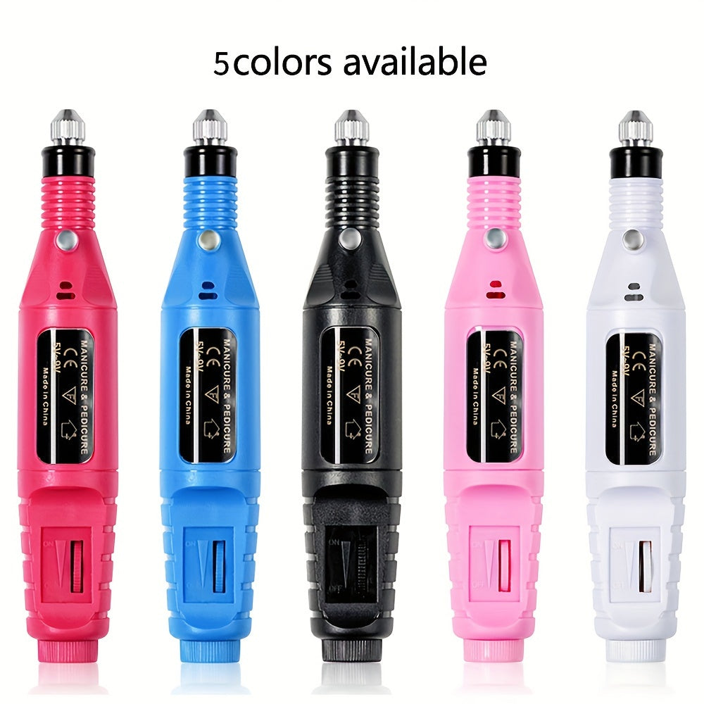 Electric Nail Drill Machine, Manicure & Pedicure Set, Low Noise Gel Art Remover, Glazing Polisher, Polishing Grinder With Drill Bits, Essential Nail Care Tool Good Vibrations