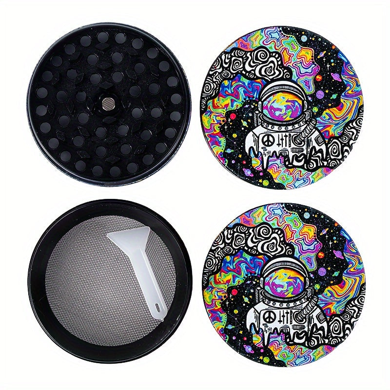 1pc Creative Metal Spice Grinder - Tobacco Grinder with Herb Crusher Function for Kitchen and Household - Perfect Valentine's Day and New Year's Gift Good Vibrations