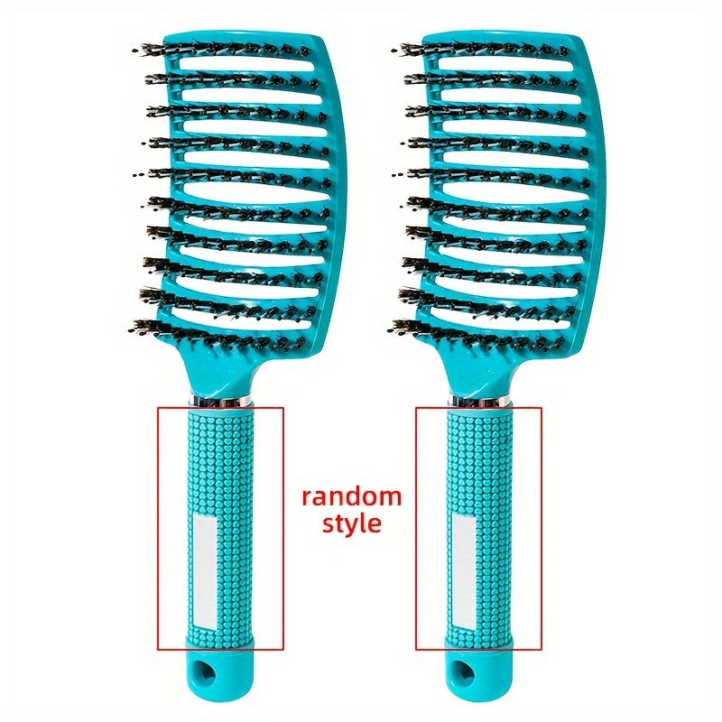 1pc Magic Scalp Massage Hair Brush for Women - Professional Detangling Tool for Wet Curly Hair - Hairdressing Tool, Detangling Brush, Ergonomic Handle, Durable Bristles, Salon Professionals, Styling Accessory, Sleek Design, S Good Vibrations
