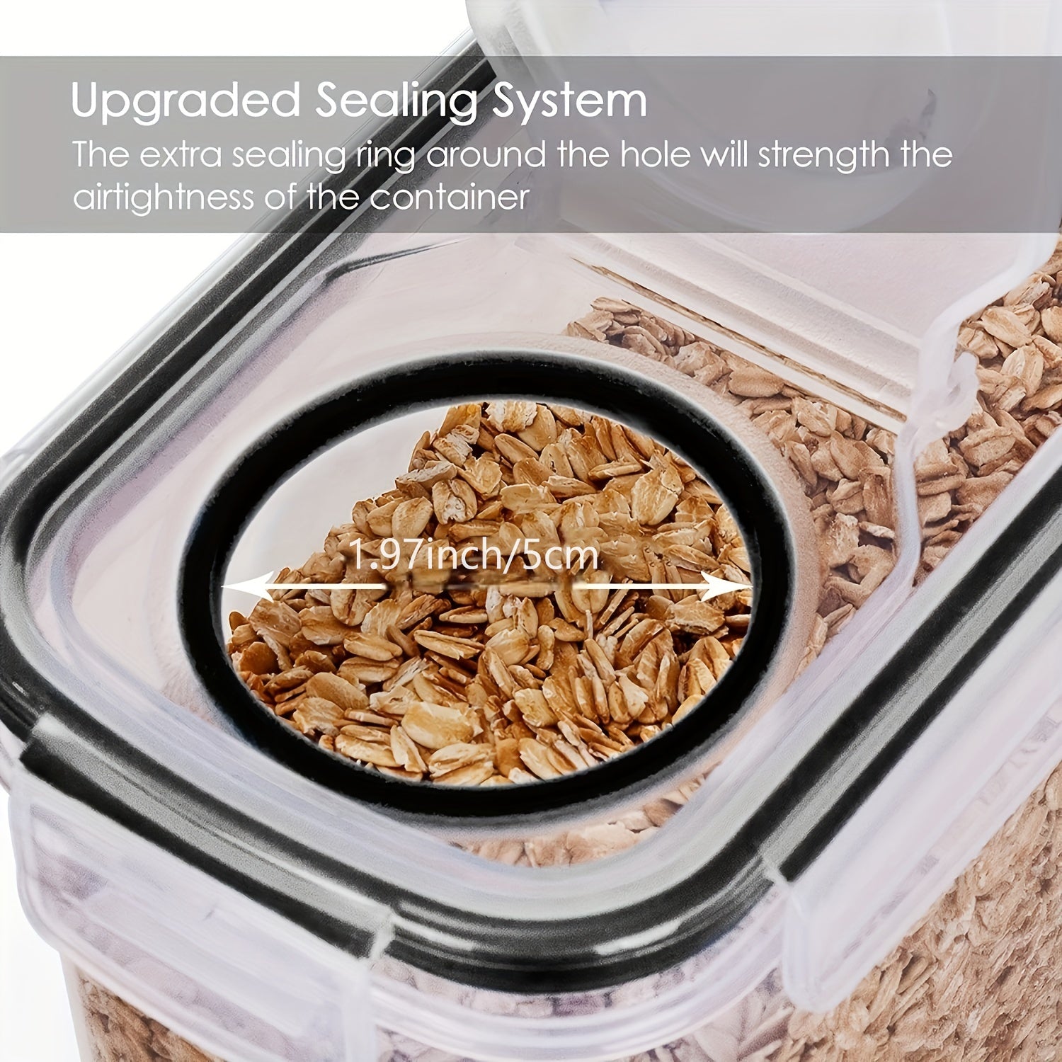 Set of 2/4 Cereal Storage Containers, Made from Bpa-Free Plastic, Designed to Be Airtight for Storing Food. Each Container Holds 2.5 Liters (88 Ounces) And Is Suitable for Cereals, Snacks, And Sugar. This 4pcs Set Includes Ce Good Vibrations