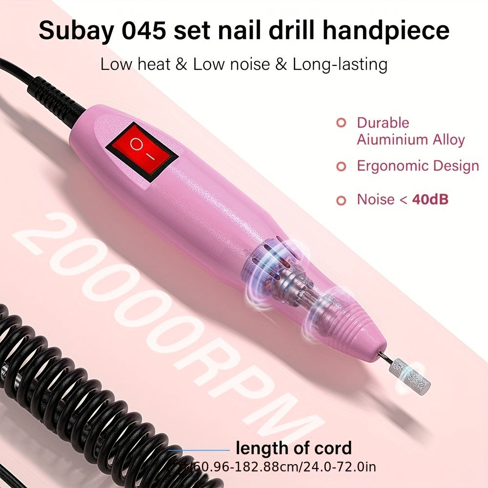 [Fast Arrival] Electric Nail Drill Kit - Professional Manicure Tool for Gel Polish Removal, Low Noise, with Milling Cutters and Drill Bits Set for Home Salon Use - Easy to Use, Portable, and Space-Saving Design Good Vibrations
