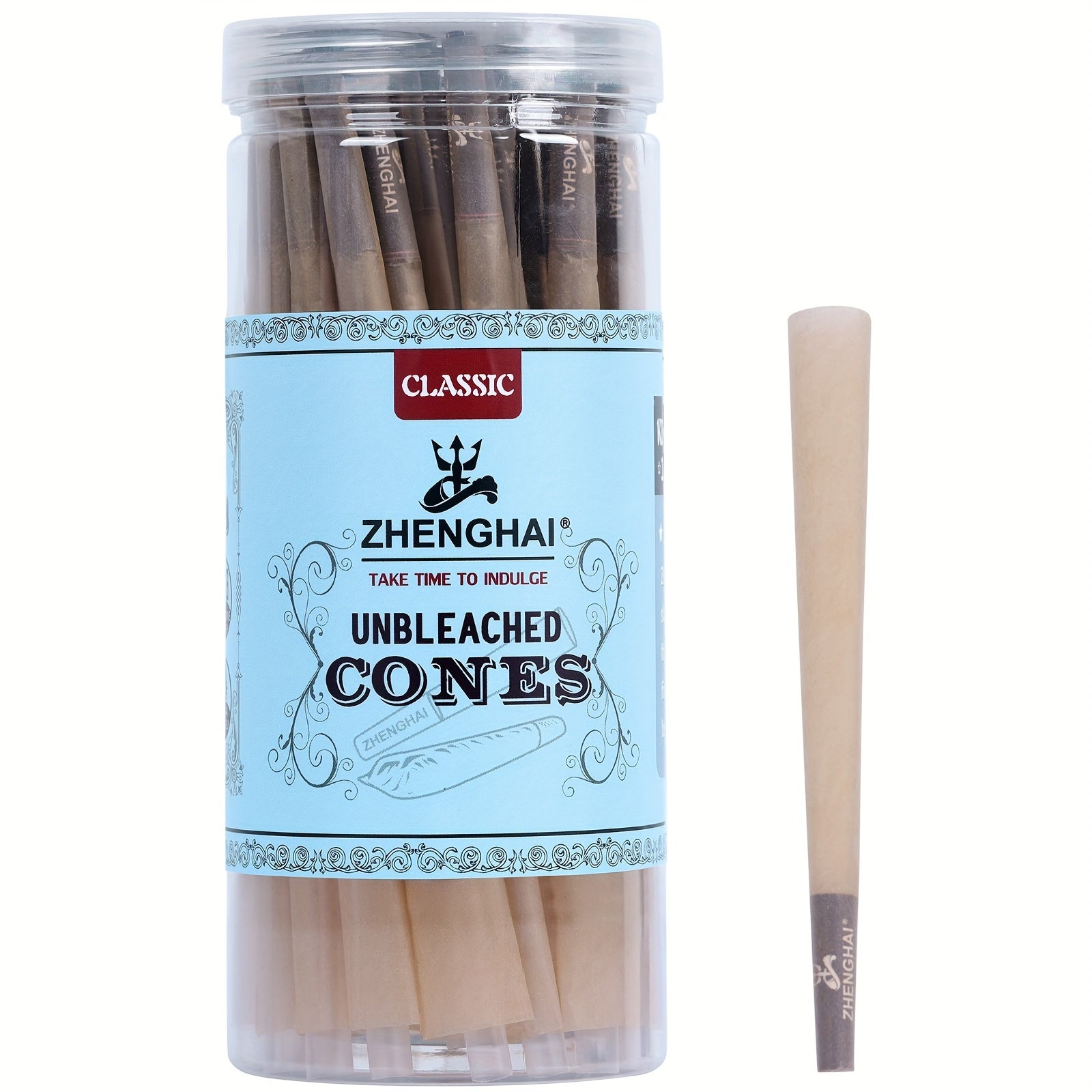 50Pack ZHENGHAI Pre-Rolled Tapered Paper Cones, Classic King Size (109mm) Pre Rolled Paper with Cone Loader & Tips & Packing Tubes Included, Perfect for Regular Herb Grinder, Household Gadgets, Holiday Gift, Birthday Gift, Gi Good Vibrations