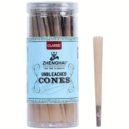 50Pack ZHENGHAI Pre-Rolled Tapered Paper Cones, Classic King Size (109mm) Pre Rolled Paper with Cone Loader & Tips & Packing Tubes Included, Perfect for Regular Herb Grinder, Household Gadgets, Holiday Gift, Birthday Gift, Gi Good Vibrations
