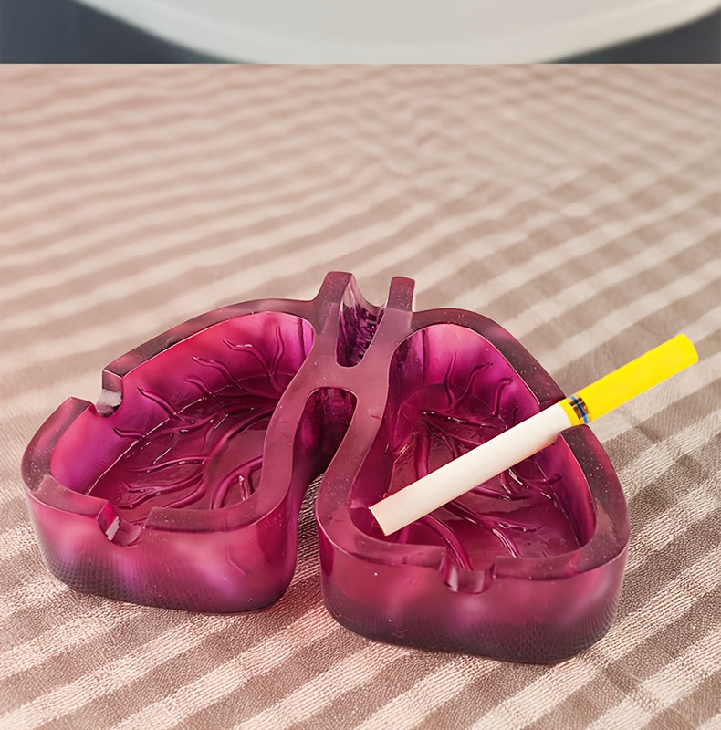 Room Decor 1pc Artistic Lung-Shaped Resin Ashtray, Creative Home Office Decorative Gift, Smoking Room Accessory Good Vibrations Adult Super Store