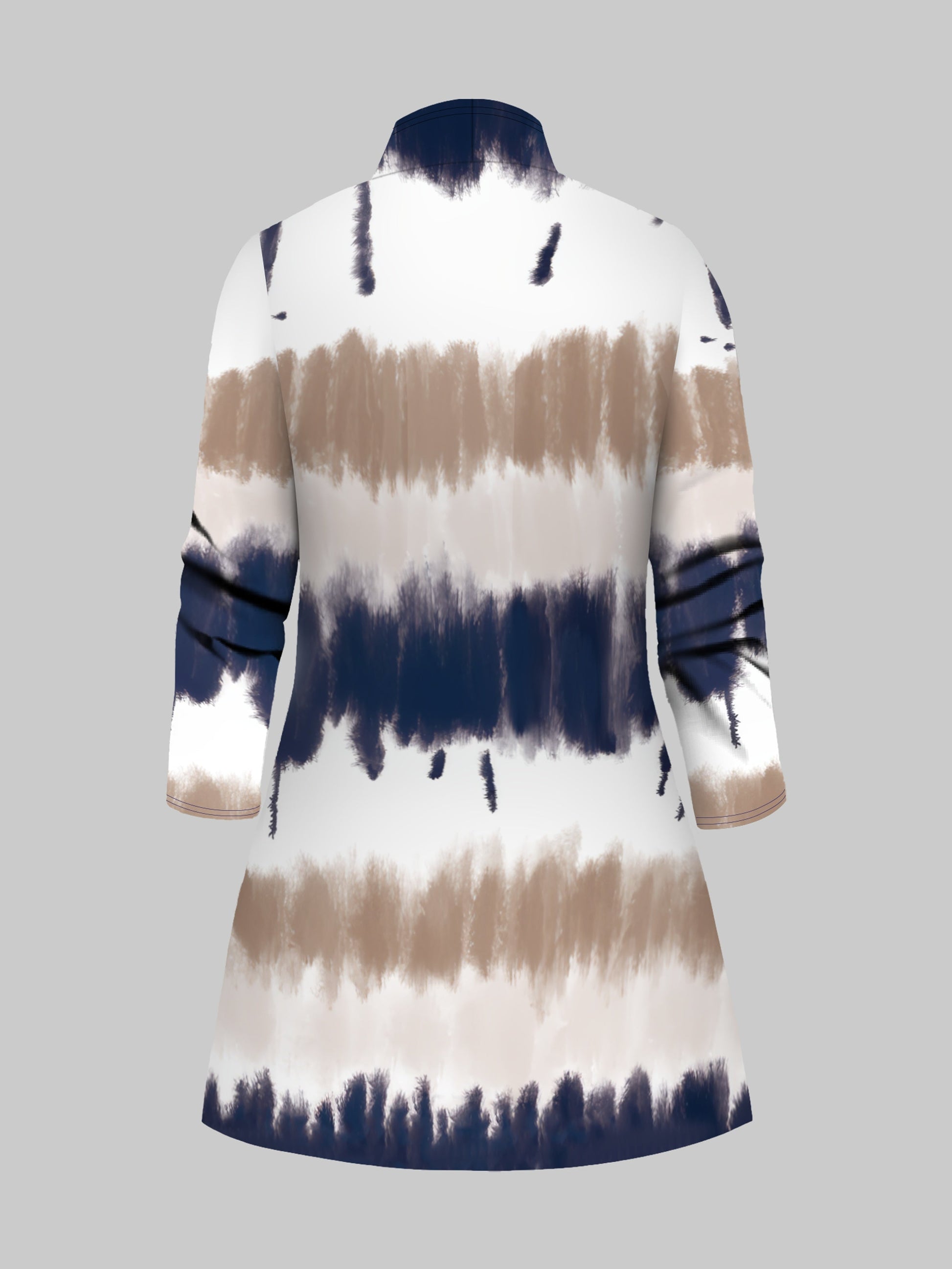 Three-Piece Plus Size Tie Dye Open Front Top & Solid Color Cami Top & Elastic Waist Pants Outfits, Women's Casual Clothing Set Good Vibrations