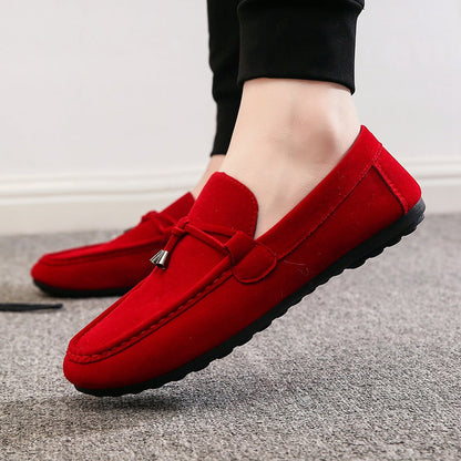 Men's loafers men's casual shoes, Korean style trendy cloth shoes, loafers, 2020 New Good Vibrations