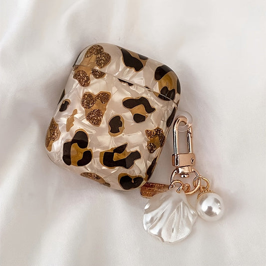 Stylish Leopard Print Earphone Sleeve with Hanging Chain - Perfect for Airpod1/2! Good Vibrations