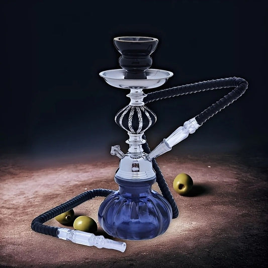 Adjustable Reusable Glass Hookah Tube with Acrylic/ plastic Head - Black Handle and Transparent Tube, Suitable for Hookah Smoking, Parties, Bars - No Power Required, Party Smoking Accessories Good Vibrations