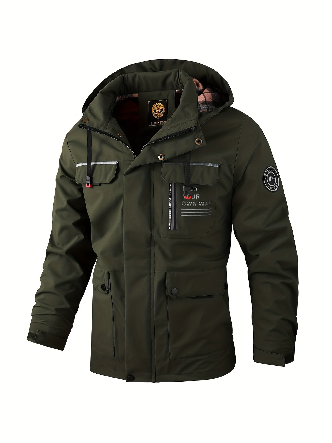 New Men's Fashion Casual Windbreaker Jacket, Spring Outdoor Thin Jacket Good Vibrations