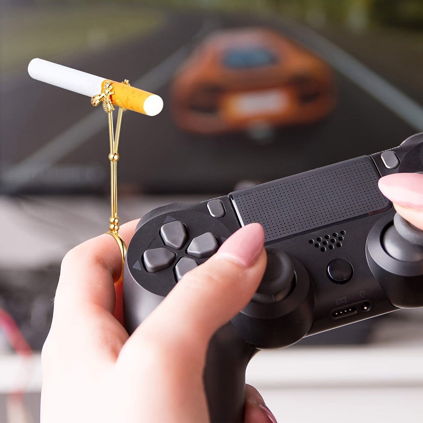 3 Elegant Blunt Ring Clips - 0, 67 Inch Brass Finger Joint Clips with Rose Design, 3 Styles (Bee, Rose, Palm) for Men & Women, Durable Tobacco Accessories for Cigarettes, Vape, and Smoking, Smoking Accessories, Cigarette Acce Good Vibrations