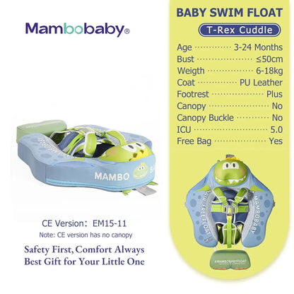 Mambobaby Float Safe Solid Core ST-Unicorn B503-143-W-Z Comfort Always: Skin-friendly Coat Baby Swimming Ring Toddler Pool Float Good Vibrations