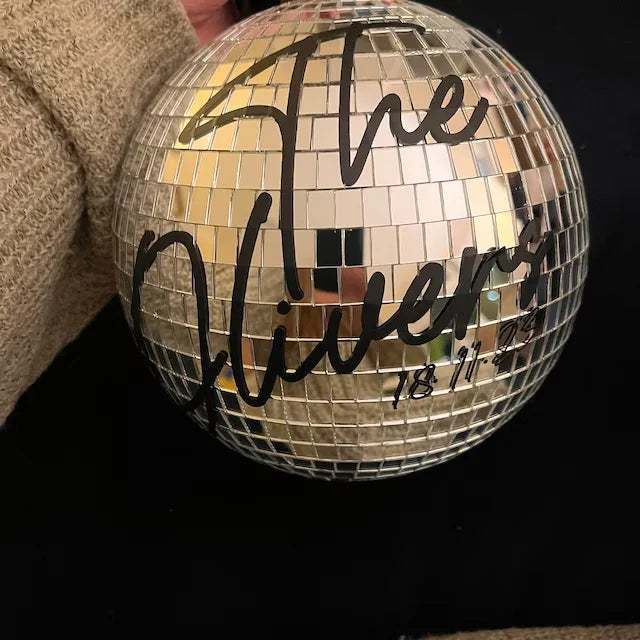 Personalised Disco Ball 20cm Party & Wedding Decor Unique Gift Disco Theme Parties DIY Weddings Showers Events Hen Do Good Vibrations