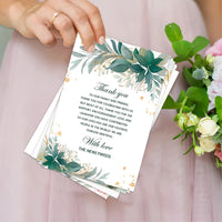 50Pcs Wedding Thank You Cards,Wedding Reception Ceremony Decorations,Party Decorations,Celebration Or Event Decoration Cards Good Vibrations