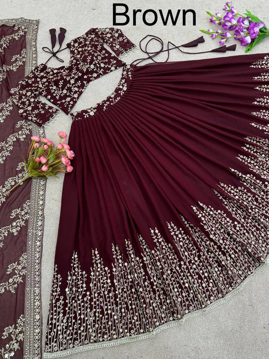 Designer Bridal Lehnga Choli for Girls Party Wear Wedding Dresses Low Price Indian Lehenga Choli With Dupatta for Women Good Vibrations