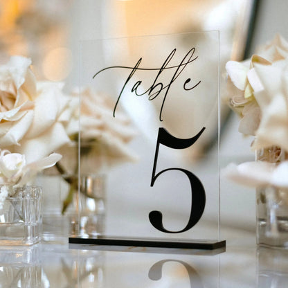 Wedding Table Numbers 3D Black Matte Wedding Table Decor Wedding Stationery Black Wedding Reception Decor Good Vibrations
