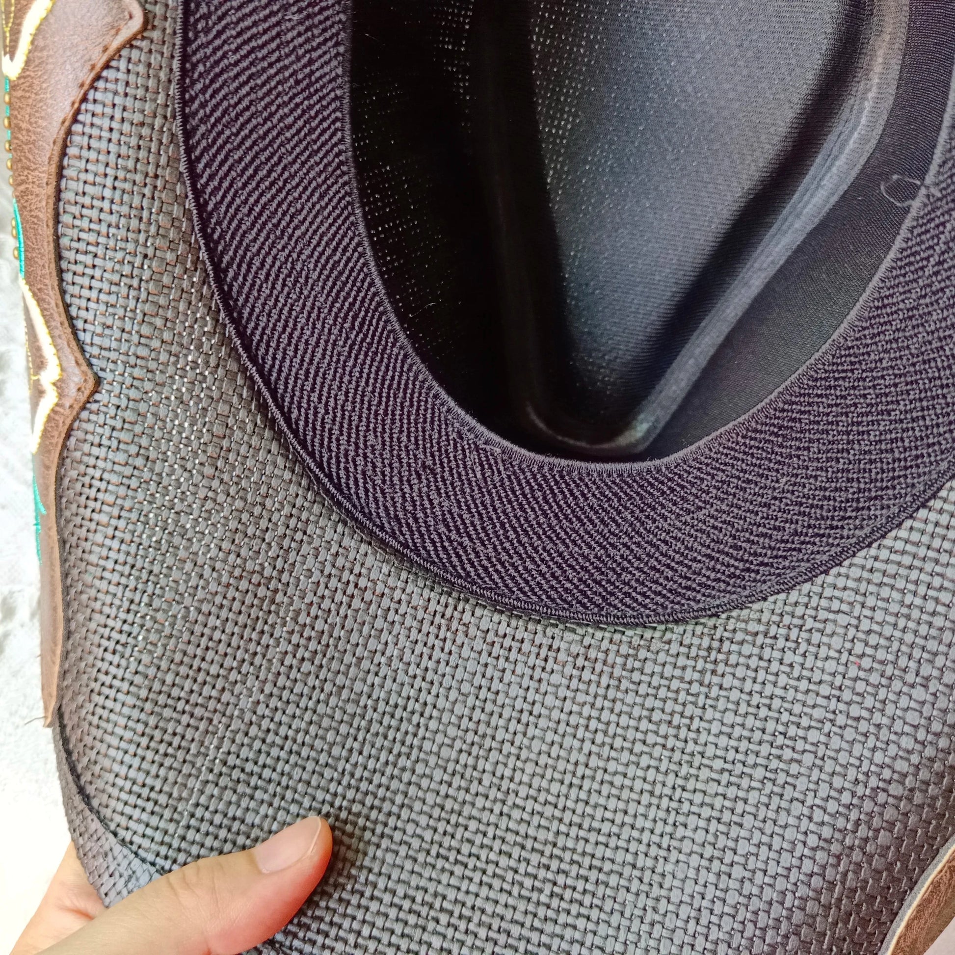 hats straw cowgirl western hat  mexican hat  retro curling hat western cowboy hat outdoor riding hat travel sports hat Good Vibrations