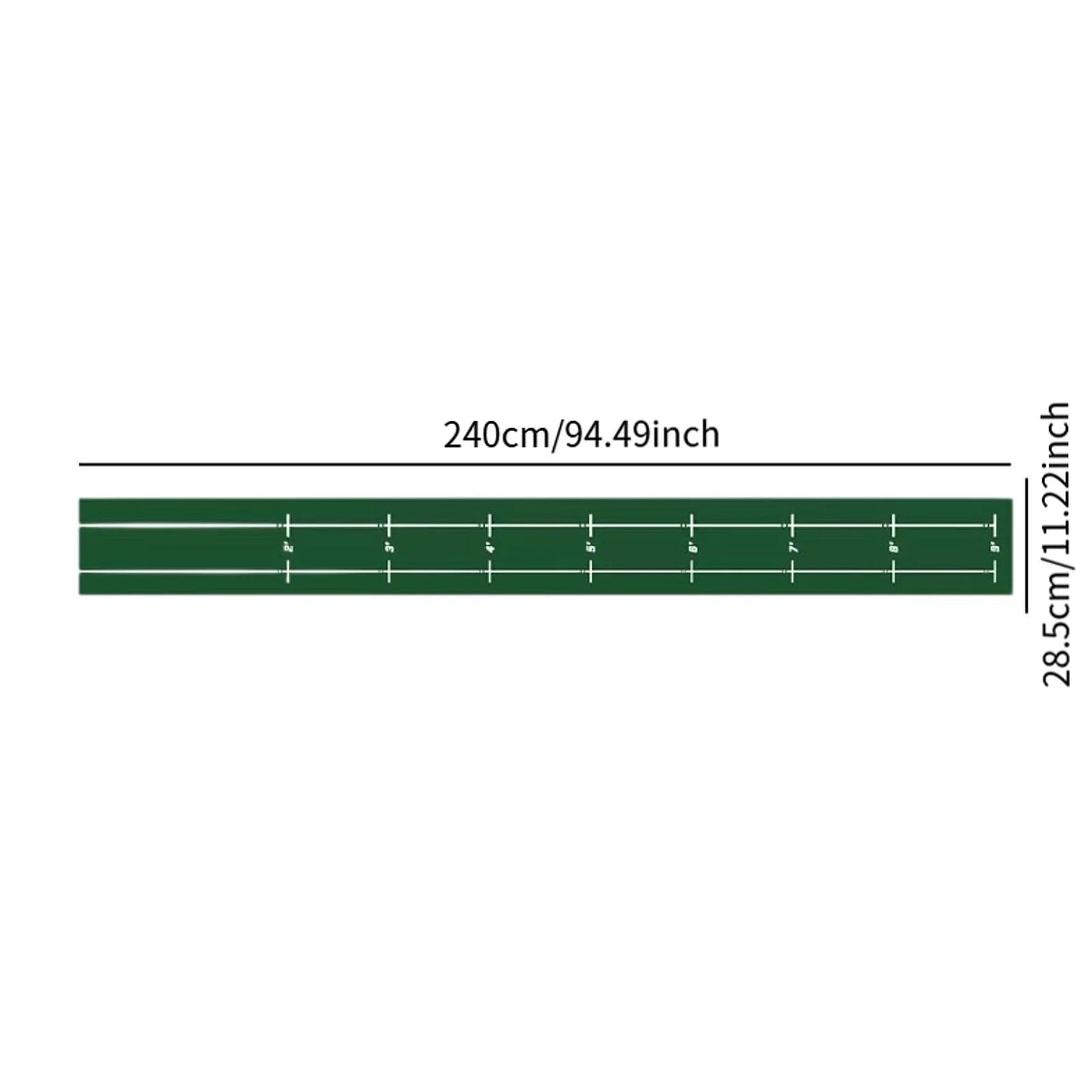 Golf Putting Mat Gift for Golfer Golfing Accessory Lightweight Portable Improve Putting Accuracy Training Aid for Park Lawn Home Good Vibrations