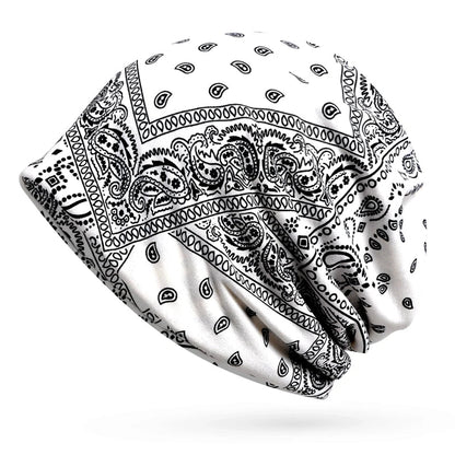Men's and women's thin breathable hood, Sleeping cap, Air raid shelter cap, Chemotherapy hair loss cap, Outdoor sports cap Good Vibrations