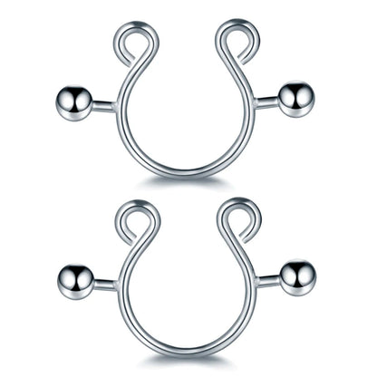 1Pair Stianless Steel Nipple Rings Piercing Jewelry Wholesale Women Sexy Clips Nipple Ring Clamps Pierced  Body Jewelry Good Vibrations Adult Super Store