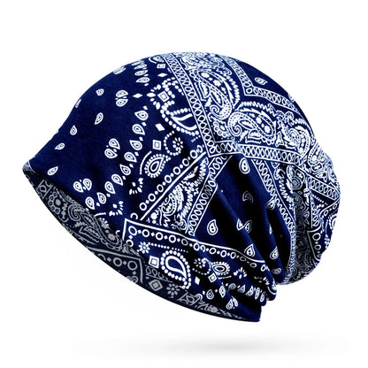 Men's and women's thin breathable hood, Sleeping cap, Air raid shelter cap, Chemotherapy hair loss cap, Outdoor sports cap Good Vibrations