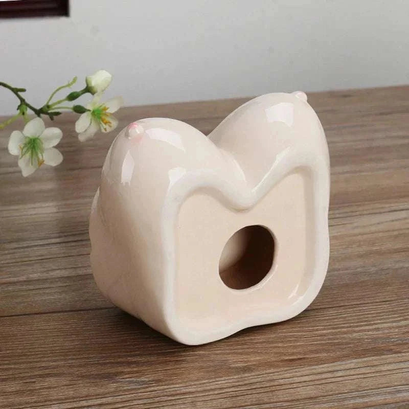 Creative Ceramic Funny Breast Body Art Ashtray - Smoking Accessories Good Vibrations Adult Super Store