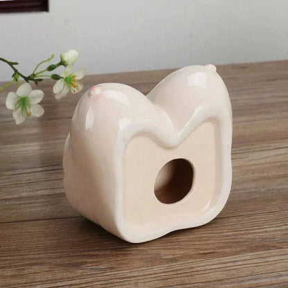 Creative Ceramic Funny Breast Body Art Ashtray - Smoking Accessories Good Vibrations Adult Super Store