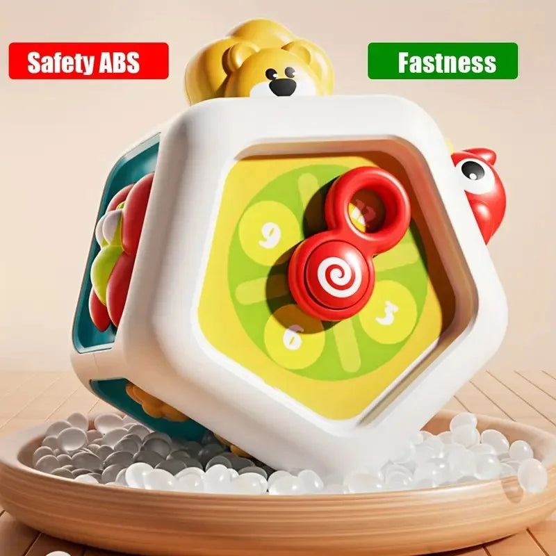 Baby Busy Board Cube Montessori Toys Sensory Activity Ball Early Educational Toy Learning Fine Motor Skills Toy Travel Toy Gifts Good Vibrations