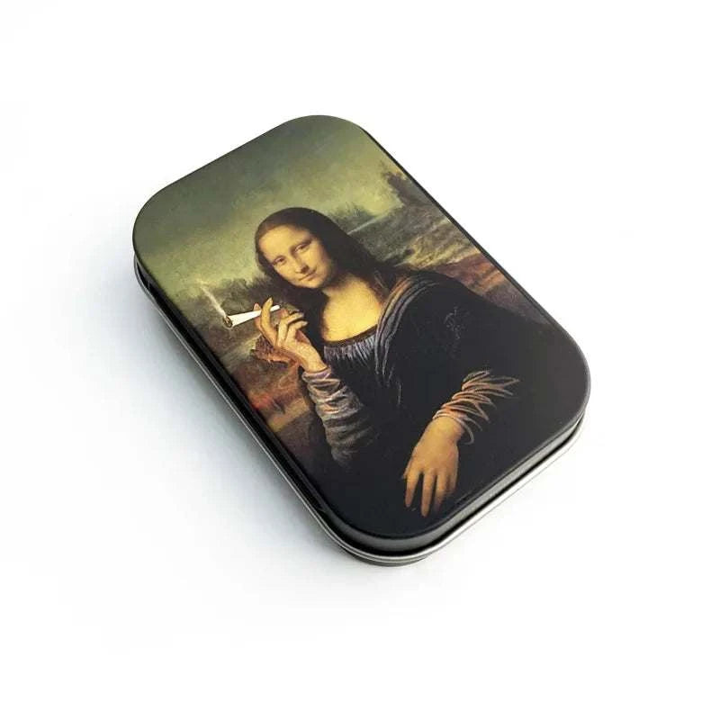 Tinplate Cigarette Case Tobacco Storage Box Humidor Rolling Paper Box Jewelry Candy Coin Key Organizer Flip Gifts Sealed Good Vibrations Adult Super Store