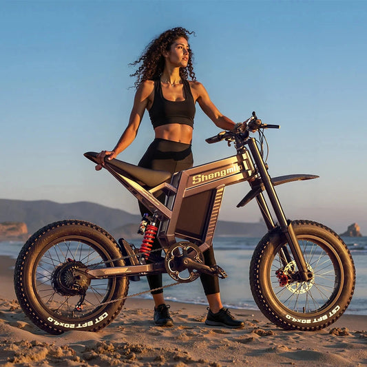 Electric Bicycle with Extended Range - 20-inch Fat Tires, Off-Road Mountain Bike, Beach & Snow Electric Bike Electric Motorcycle Good Vibrations