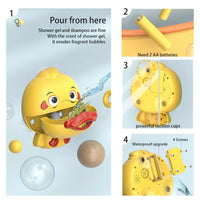 Baby Bubble Bathing Toys Duck Music Kids Bath Toy Automatically Spit Bubbles Bubble Maker Baby Bathroom Toy for Kids Good Vibrations