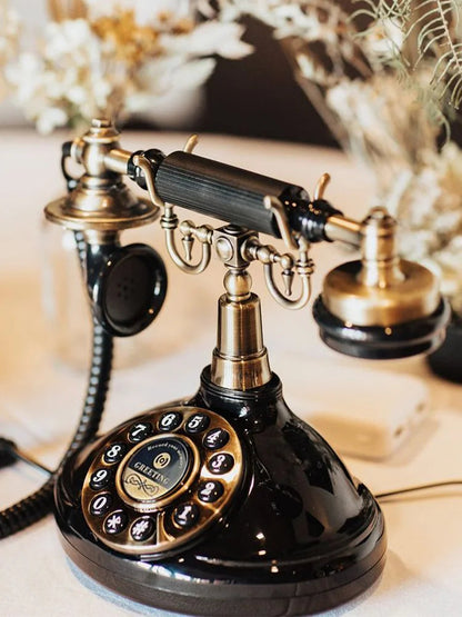 Audio Guestbook Phone Antique Vintage Phone Ceremony Welcome Audio Wedding Guest Book For Wedding Party Birthday Best Price OEM Good Vibrations