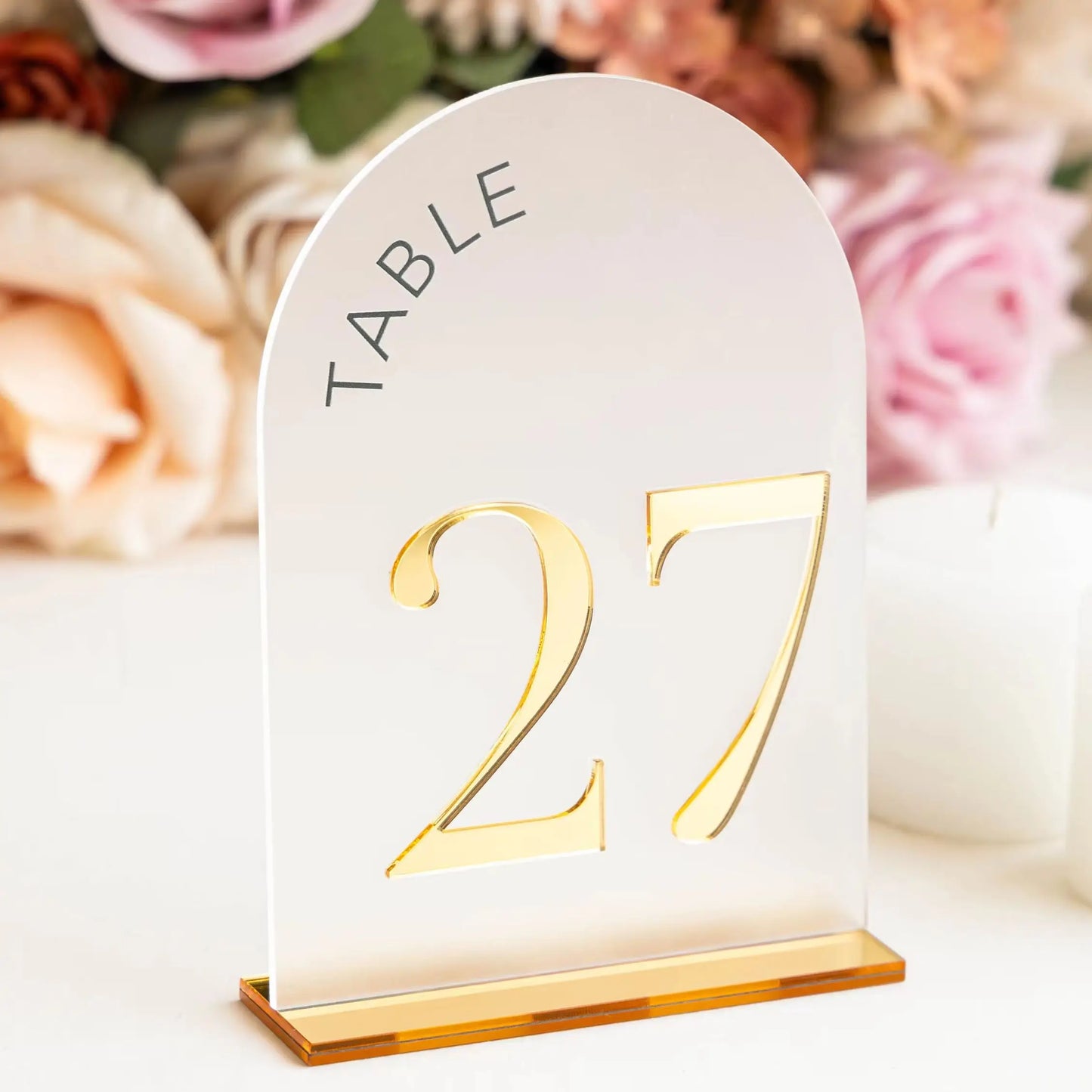 Frosted Arch Acrylic Table Numbers Table Signs Wedding Table Decor Wedding Signage Black Table Numbers Wedding Reception Decor Good Vibrations
