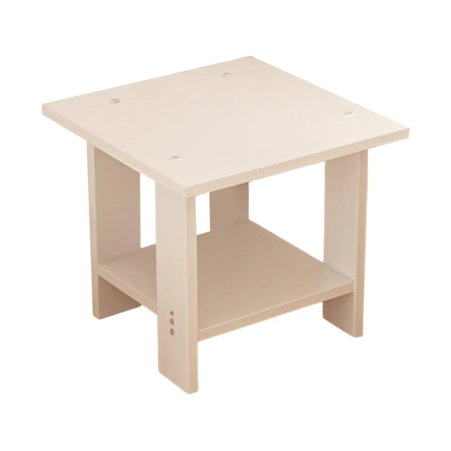 Simple Bedside Table Wooden Double Layers Solid Wood Nightstands Night Table For Table Sofa Side Table Home Furniture Good Vibrations