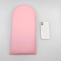 1PC 40x20cm Bed Headboard Bedroom Decor Head Board Wood Wall Panels Home Decoration Tatami Anti-collision Soft Back Wall Mat Good Vibrations