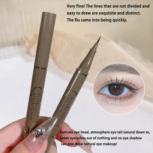 0.05mm slim eyeliner is smooth and durable, slim, quick-drying, long-lasting eyeliner, 4 colors, waterproof, non-smudging Good Vibrations