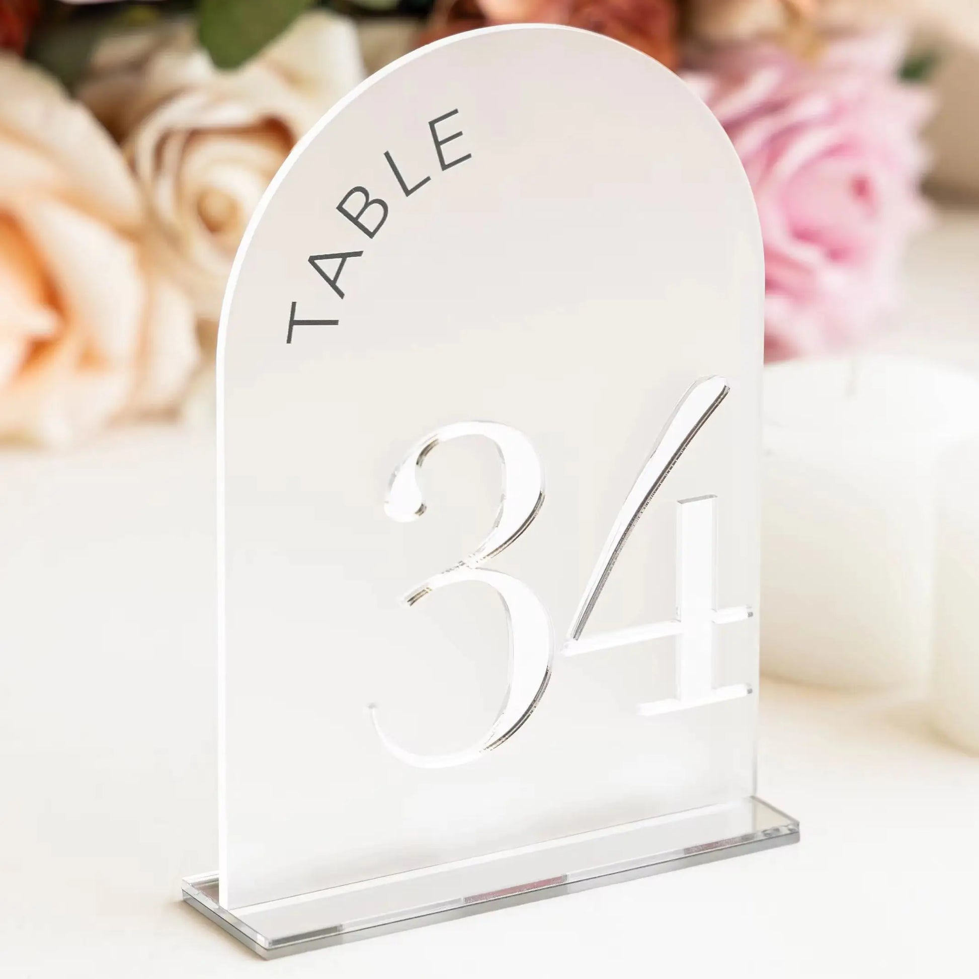 Frosted Arch Acrylic Table Numbers Table Signs Wedding Table Decor Wedding Signage Black Table Numbers Wedding Reception Decor Good Vibrations
