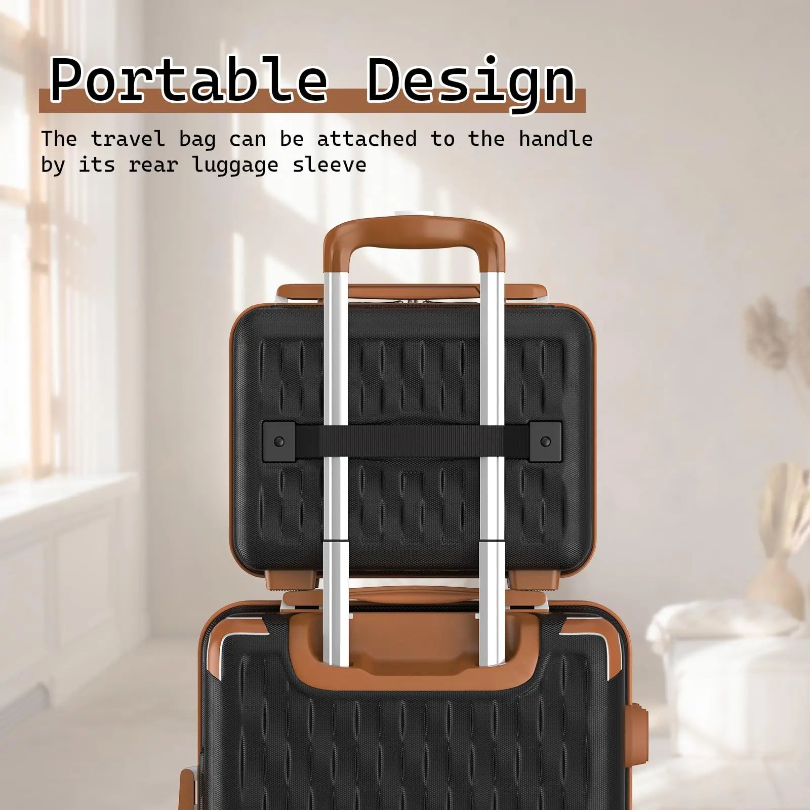 Melalenia Luggage Sets 7 Piece Hard Shell Carry on Suitcase with Spinner Wheels and TSA Lock, Lightweight Travel Duffel Bag Good Vibrations