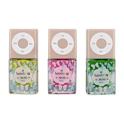 [GD] Luodanqi 3 in 1 Nail Gel Polish, 15ml MP3 Shape, Variety of Shades / 3in1 Gel Polish Good Vibrations