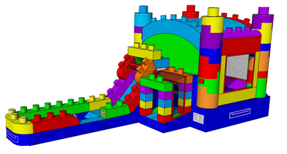 Block Bounce Combo Swimming Pool Toy CO2195 Water Sports Entertainment Accessory Good Vibrations