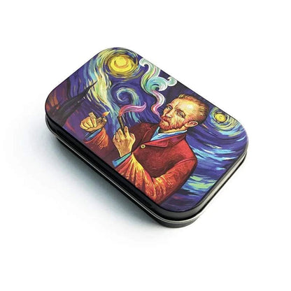 Tinplate Cigarette Case Tobacco Storage Box Humidor Rolling Paper Box Jewelry Candy Coin Key Organizer Flip Gifts Sealed Good Vibrations Adult Super Store