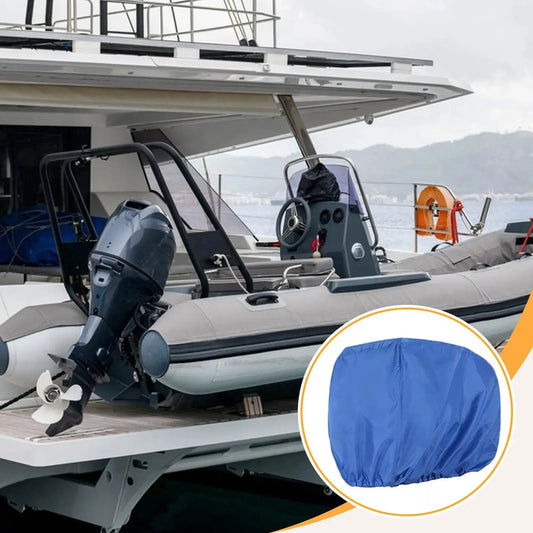 Boat Motor Cover Outboard Boat Engine Hood Cover 210D Oxford cloth Waterproof Windproof Protective Cover Motor Engine Half Cover Good Vibrations