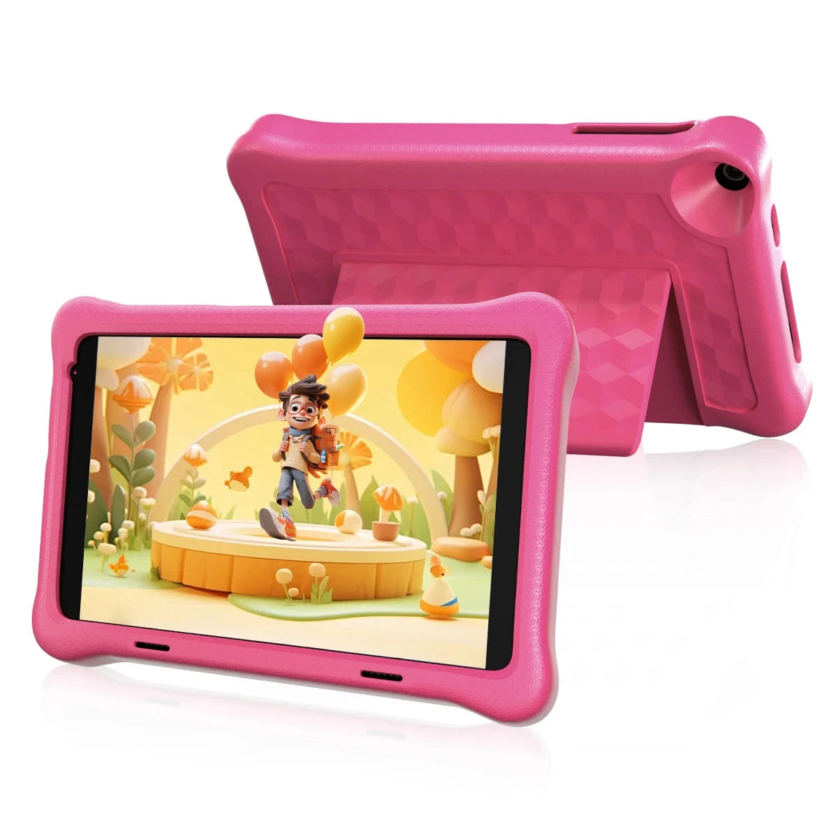 8 Inch Kid Tablet Android11 Learning Tablets Quad Core Processor 2GB+32GB 128GB Expansion 5000mAh Child Eye Protection With Case Good Vibrations