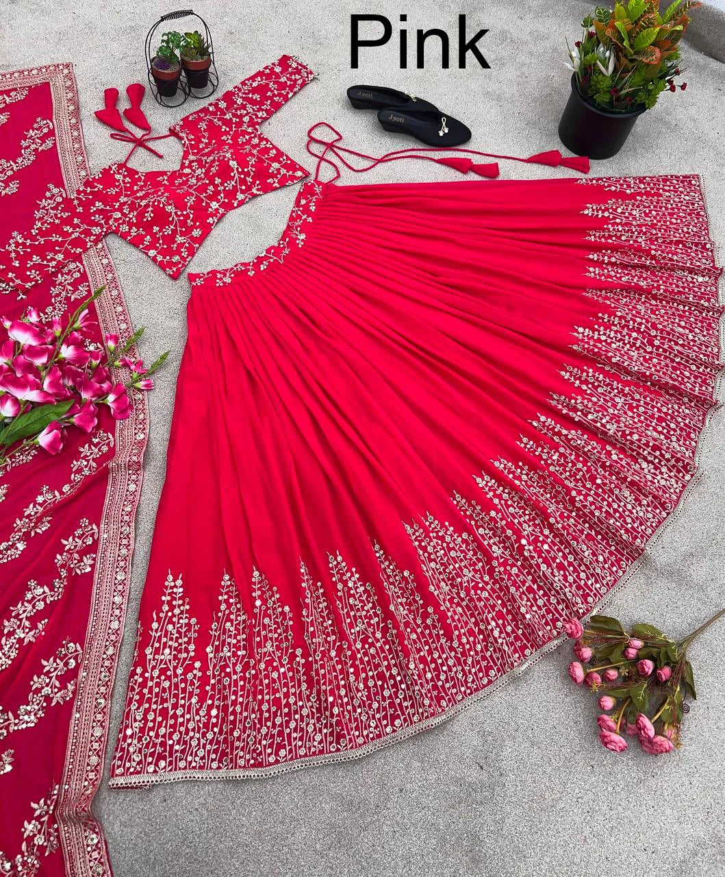 Designer Bridal Lehnga Choli for Girls Party Wear Wedding Dresses Low Price Indian Lehenga Choli With Dupatta for Women Good Vibrations