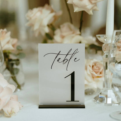 Wedding Table Numbers 3D Black Matte Wedding Table Decor Wedding Stationery Black Wedding Reception Decor Good Vibrations