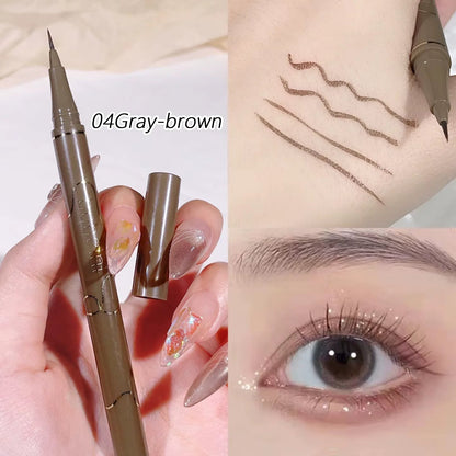 0.05mm slim eyeliner is smooth and durable, slim, quick-drying, long-lasting eyeliner, 4 colors, waterproof, non-smudging Good Vibrations
