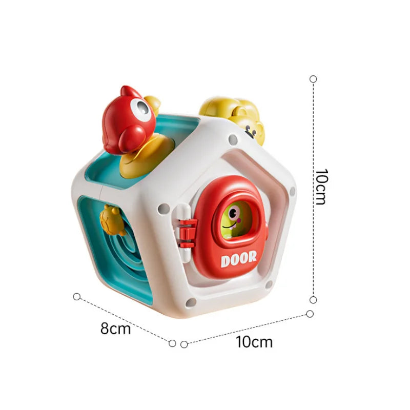 Baby Busy Board Cube Montessori Toys Sensory Activity Ball Early Educational Toy Learning Fine Motor Skills Toy Travel Toy Gifts Good Vibrations